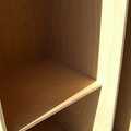 The inside of the cabinet.