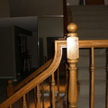 Before: Stair rail as seen from front door.