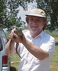 My dad and a frog