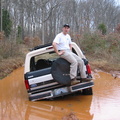 Nelson showing off his mud bogging skills