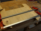 Edge gluing 2 pieces of 1x8 poplar to build the sides.  The bottom is built the same way.