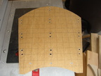 Template that will be used to layout and drill the sides.  The holes were put in the template using a piece of scrap that I dril