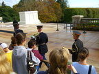 Changing of the guard at the tomb of the unknown soldier